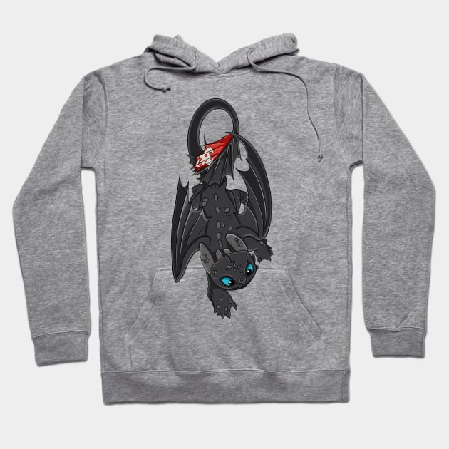 Toothless crawling, cute character how to train your dragon Hoodie by PrimeStore